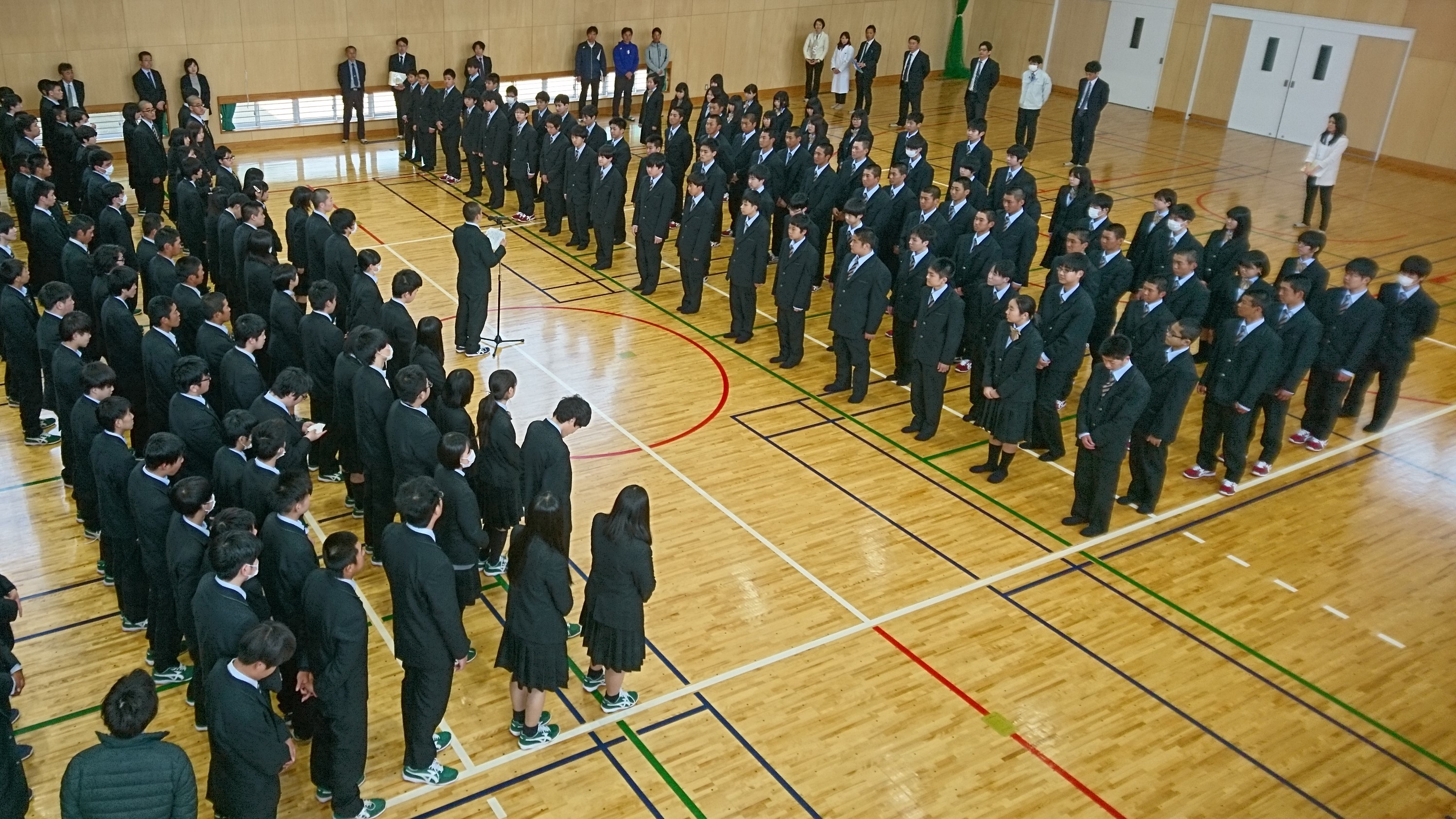 対面式 部活動報告会 下関国際高等学校